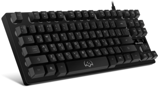 Игровая клавиатура SVEN KB-G7400 (87кл., 12 Fn функций, подсветка) Sven KB-G7400 Игровая клавиатура SVEN KB-G7400 (87кл., 12 Fn функций, подсветка) Sven KB-G7400