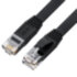 GCR Патч-корд PROF плоский прямой 1.5m, UTP медь кат.6, черный, 30 AWG, ethernet high speed 10 Гбит/с, RJ45, T568B, GCR-53056 Greenconnect RJ45(m) - RJ45(m) Cat. 6 1.5м чёрный