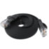 GCR Патч-корд PROF плоский прямой 1.5m, UTP медь кат.6, черный, 30 AWG, ethernet high speed 10 Гбит/с, RJ45, T568B, GCR-53056 Greenconnect RJ45(m) - RJ45(m) Cat. 6 1.5м чёрный