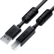 GCR Кабель PROF 3.0m USB 2.0, AM/BM, черный, ферритовые кольца, 28/24 AWG, экран, армированный, морозостойкий, GCR-52417 Greenconnect GCR-52417 GCR Кабель PROF 3.0m USB 2.0, AM/BM, черный, ферритовые кольца, 28/24 AWG, экран, армированный, морозостойкий, GCR-52417 Greenconnect GCR-52417