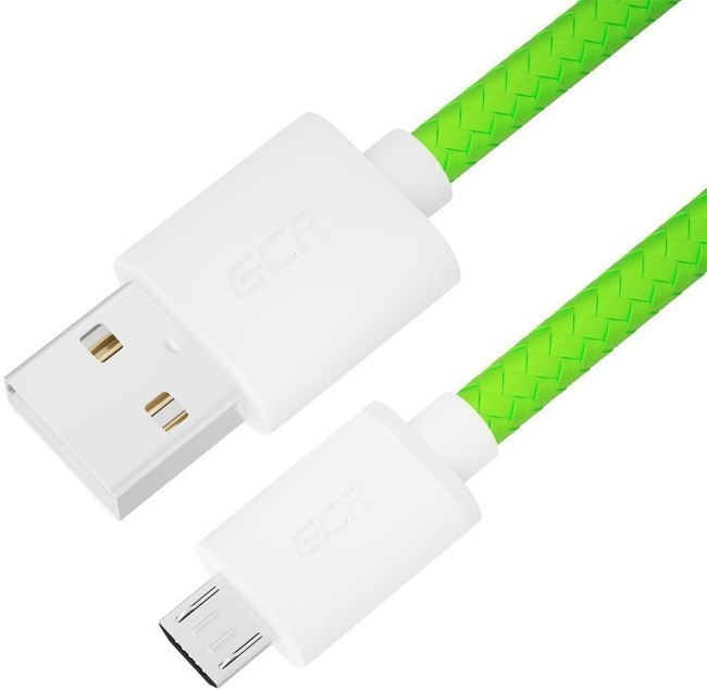 GCR Кабель 0.5m MicroUSB, быстрая зарядка, салатовый нейлон, GCR-54980 Greenconnect GCR-54980 GCR Кабель 0.5m MicroUSB, быстрая зарядка, салатовый нейлон, GCR-54980 Greenconnect GCR-54980