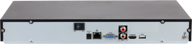 8-канальный IP-видеорегистратор, Входящий поток до 80Мбит/с, сжатие: H.265+ H.265 H.264+ H.264 MJPEG, разрешение записи до 12Мп, накопители: 2 SATA III до 8Тбайт, воспроизведение: 4кн@1080p 1кн@8Мп, видеовыходы: 1 HDMI 1 VGA, cеть: 1 RJ45 100Мбит/с, aудио