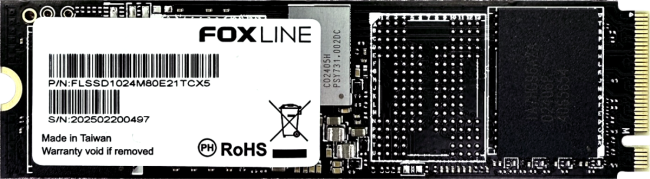 Твердотельный накопитель Foxline FLSSD1024M80E21TCX5 Твердотельный накопитель Foxline FLSSD1024M80E21TCX5