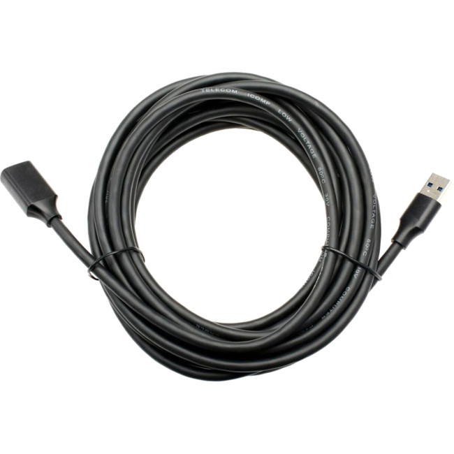 Кабель удлинительный USB3.0 Am-Af  5m Telecom черный (TUS708-5M) VCOM TUS708-5M