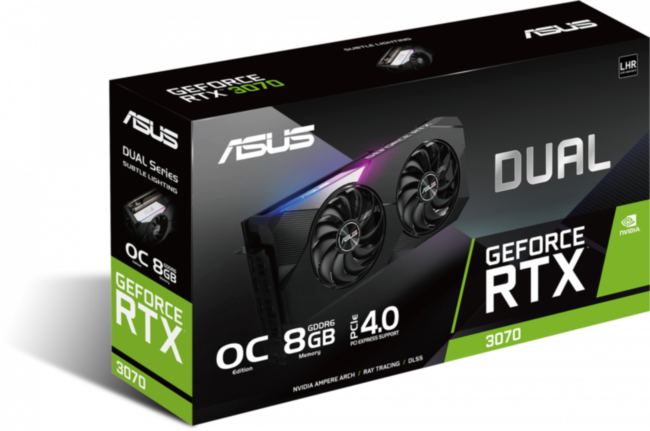 Видеокарта ASUS DUAL-RTX3070-O8G-V2
