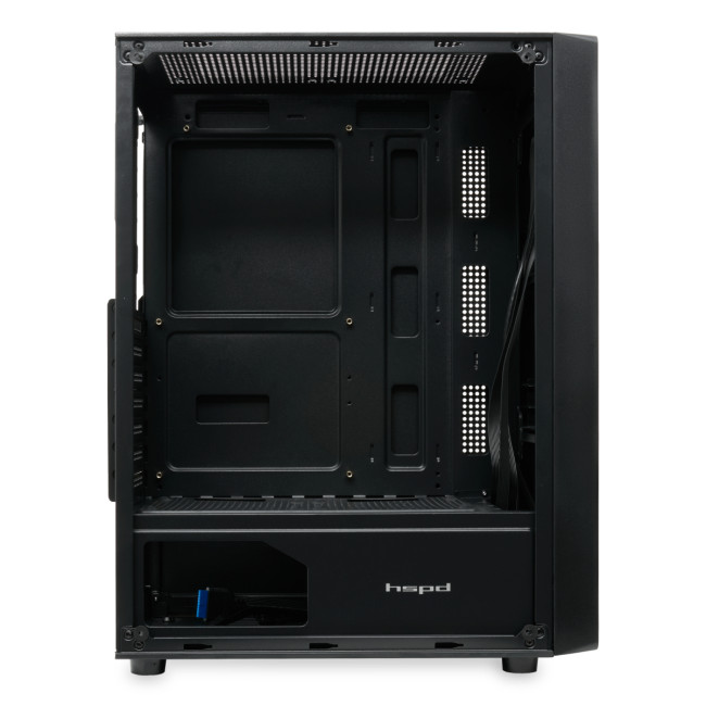 Корпус без блока питания Компьютерный корпус HSPD M530-TGBK
