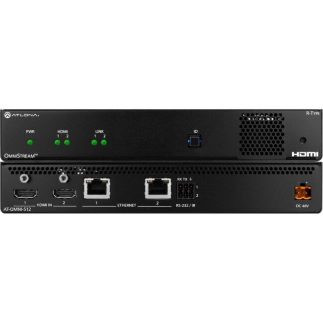 Двухканальный OmniStream R-Type AV по IP Кодер ATLONA (USA) AT-OMNI-512