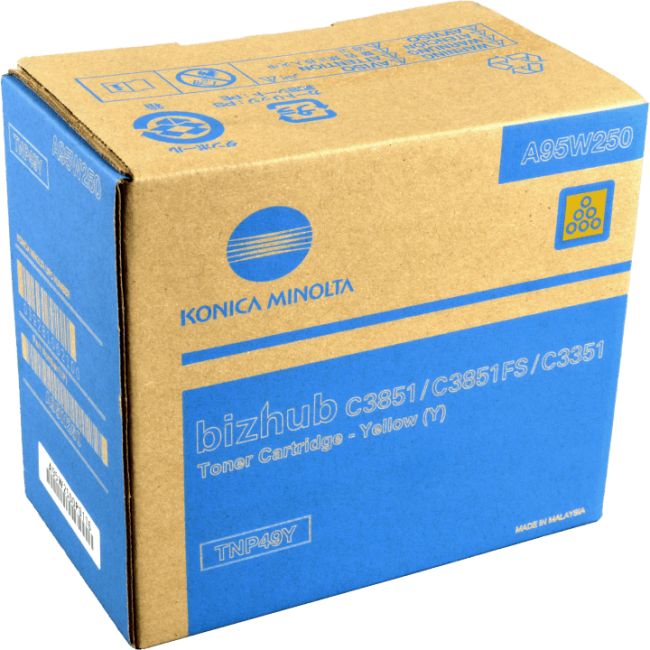 Тонер TNP-49Y желтый Konica Minolta A95W250