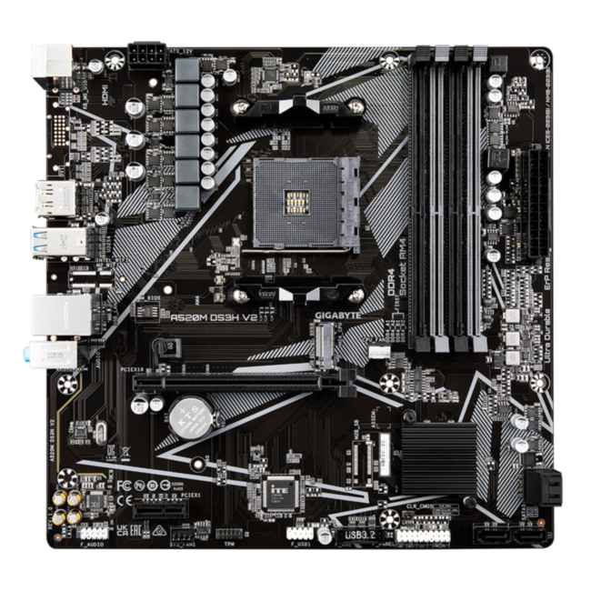 Материнская плата GIGABYTE A520M DS3H V2