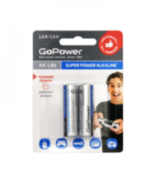 Батарейка GoPower LR6 AA BL2 Alkaline 1.5V (2/24/480) блистер (2 шт.) Батарейка GoPower LR6 AA (00-00019861) Батарейка GoPower LR6 AA BL2 Alkaline 1.5V (2/24/480) блистер (2 шт.) Батарейка GoPower LR6 AA (00-00019861)