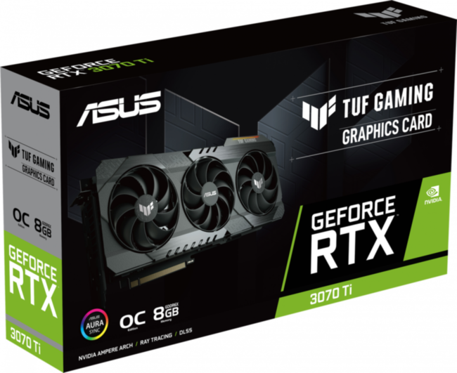 Видеокарта ASUS TUF-RTX3070TI-O8G-GAMING