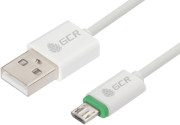 Greenconnect Кабель 3A 1.0m для Samsung USB 2.0, AM/microB 5pin, ABS, белый, зеленый ПВХ, 28/22 AWG, поддержка функции быстрой зарядки, экран, армированный, морозостойкий, GCR-50965 Greenconnect  USB 2.0 Type-AM - microUSB 2.0 (m) 1м Greenconnect Кабель 3A 1.0m для Samsung USB 2.0, AM/microB 5pin, ABS, белый, зеленый ПВХ, 28/22 AWG, поддержка функции быстрой зарядки, экран, армированный, морозостойкий, GCR-50965 Greenconnect  USB 2.0 Type-AM - microUSB 2.0 (m) 1м