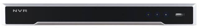 16-ти канальный IP-видеорегистратор, Вх поток 160Мб/с, исх поток 256Мб/с, запись до 12Мп, синхр.воспр. 16 каналов@1080р, 2 HDD 6Тб, трев 4/1, 16 PoE, 1 RJ45, 2 USB, -10...+55°C, AC100-240В, 15Вт Видеорегистратор Hikvision DS-7616NI-I2/16P