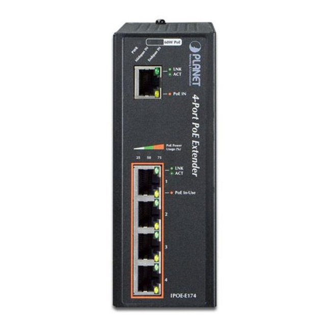 IPOE-E174 индустриальный PoE экстендер Planet IPOE-E174 IPOE-E174 индустриальный PoE экстендер Planet IPOE-E174