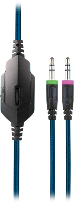 Игровые стереонаушники с микрофоном SVEN AP-G887MV, черный-синий Sven AP-G887MV