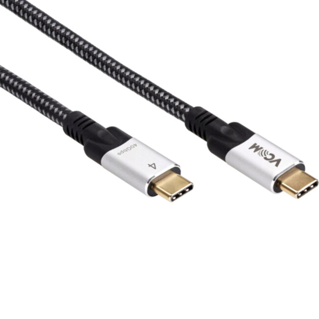 Кабель USB4 TypeC(M)--TypeC(M), 5K@60Hz, 40GBps, PD 240W, 5A, VCOM, 1.2м <CU560-1.2M> Кабель VCOM USB Type-C M/USB Type-C M (CU560-1.2M)