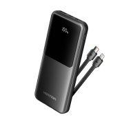 Power Bank Vention 10000mAh(Micro-USB/C/A/A) со встроенными кабелями 22.5W Чёрный с LED Дисплеем, шт. Vention FHOB0 Power Bank Vention 10000mAh(Micro-USB/C/A/A) со встроенными кабелями 22.5W Чёрный с LED Дисплеем, шт. Vention FHOB0