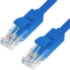 Greenconnect Патч-корд прямой 15.0m, UTP кат.5e, синий, позолоченные контакты, 24 AWG, литой, GCR-LNC01-15.0m, ethernet high speed 1 Гбит/с, RJ45, T568B Greenconnect RJ45(m) - RJ45(m) Cat. 5e U/UTP PVC 15м синий