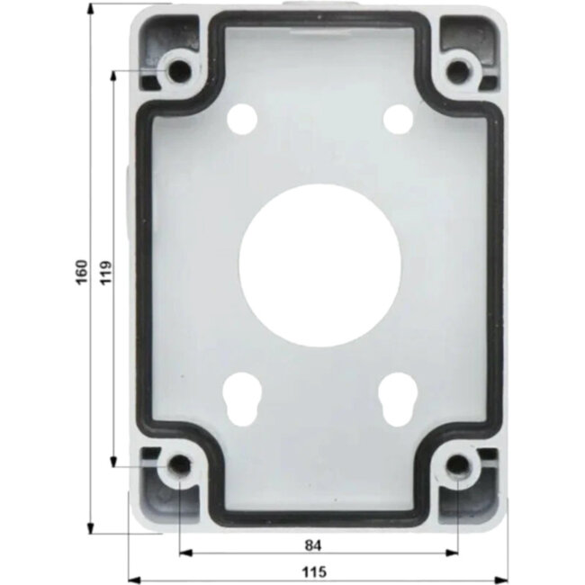 Настенная коробка для кронштейнов PFB303W, PFB300S Dahua DH-PFA120 Настенная коробка для кронштейнов PFB303W, PFB300S Dahua DH-PFA120