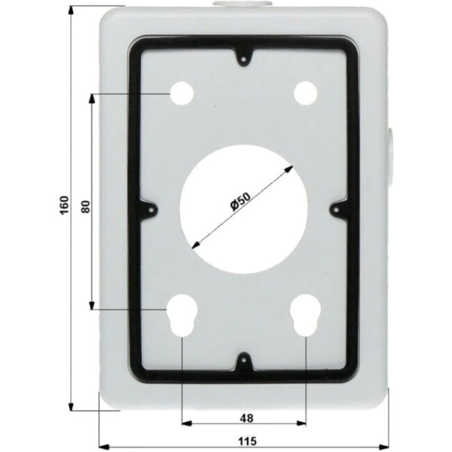 Настенная коробка для кронштейнов PFB303W, PFB300S Dahua DH-PFA120 Настенная коробка для кронштейнов PFB303W, PFB300S Dahua DH-PFA120