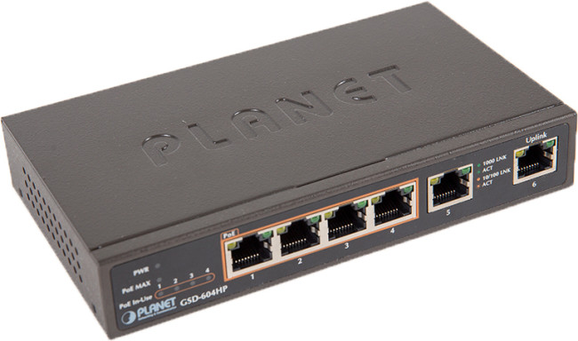 коммутатор Planet GSD-604HP
