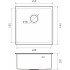 Кухонная мойка RIVELATO Rivelato Rinox 4444 UN PVD black