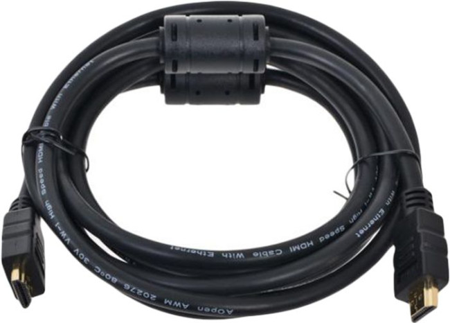 Кабель HDMI 19M/M ver 2.0, 1.8М, 2 фильтра  Aopen <ACG711D-1.8M> VCOM HDMI (m) - HDMI (m) 1.8м