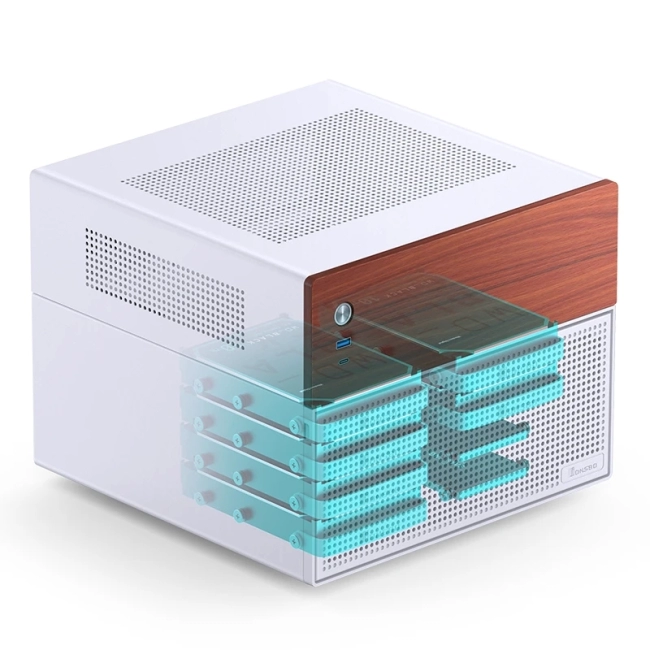 Корпус без блока питания JONSBO N4 White