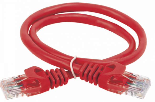 ITK Коммутационный шнур (патч-корд), кат.5Е UTP, 5м, красный ITK RJ45(m) - RJ45(m) Cat. 5e U/UTP PVC 5м красный