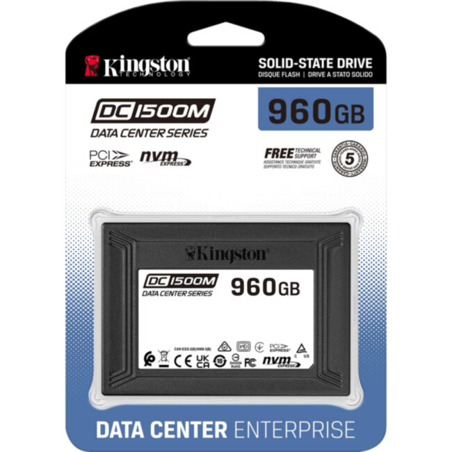 Твердотельный накопитель Kingston SSD DC1500M, 960GB (SEDC1500M/960G) Твердотельный накопитель Kingston SSD DC1500M, 960GB (SEDC1500M/960G)