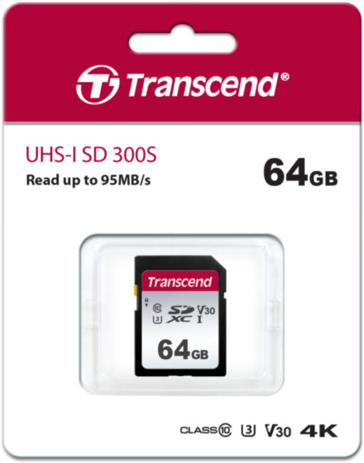 Карта памяти Transcend SDXC 300S