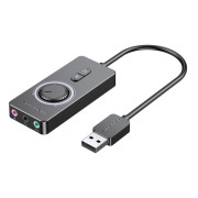 Внешняя звуковая карта Vention USB c регулятором громкости Черная Vention CDRBB Внешняя звуковая карта Vention USB c регулятором громкости Черная Vention CDRBB