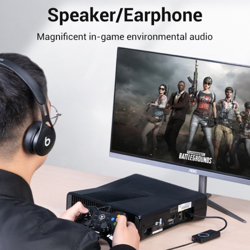 Внешняя звуковая карта Vention USB c регулятором громкости Черная Vention CDRBB