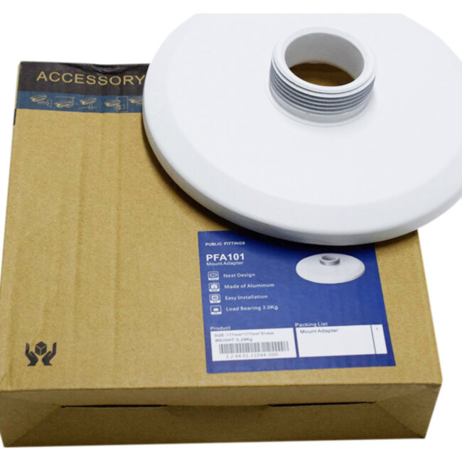 Переходной адаптер,применение для купольных камер,159 мм Х 35мм Dahua DH-PFA101 Переходной адаптер,применение для купольных камер,159 мм Х 35мм Dahua DH-PFA101