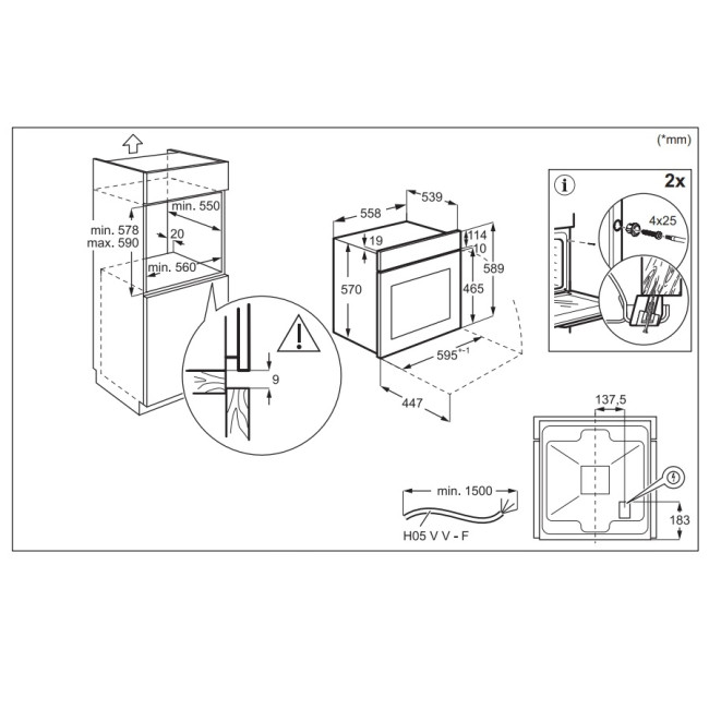 Встраиваемые электрические духовки ELECTROLUX Electrolux EOD5C70BZ Встраиваемые электрические духовки ELECTROLUX Electrolux EOD5C70BZ