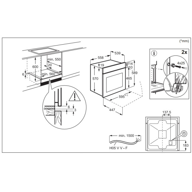 Встраиваемые электрические духовки ELECTROLUX Electrolux EOD5C70BZ Встраиваемые электрические духовки ELECTROLUX Electrolux EOD5C70BZ