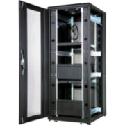 Шкаф напольный CloudMax 19"47U600x1000, передняя дверь одностворчатая перфорированная 63%,задняя дверь двустворчатая перфорированная 63%, плоск. упак., цвет черный Estap CLD47U6010_M50_SVF63DVR63_F Шкаф напольный CloudMax 19"47U600x1000, передняя дверь одностворчатая перфорированная 63%,задняя дверь двустворчатая перфорированная 63%, плоск. упак., цвет черный Estap CLD47U6010_M50_SVF63DVR63_F