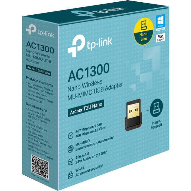 Адаптер Wi-Fi TP-Link Archer T3U Nano Адаптер Wi-Fi TP-Link Archer T3U Nano