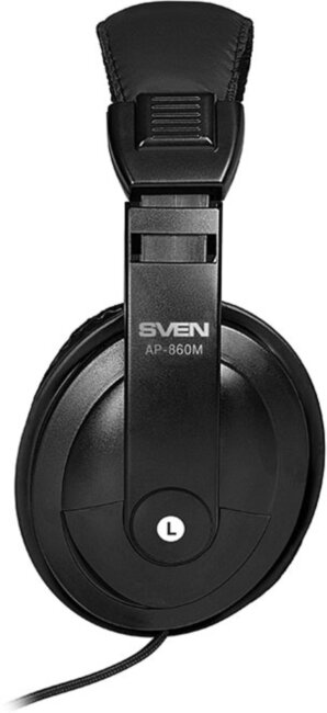 Мультимедийные стереонаушники с микрофоном SVEN AP-860M, черный Sven AP-860M