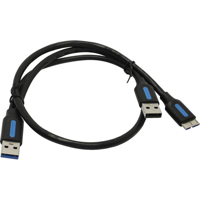 Кабель Vention USB 3.0 AM/micro B, USB 2.0 AM - 0.5м Vention CQPBD Кабель Vention USB 3.0 AM/micro B, USB 2.0 AM - 0.5м Vention CQPBD