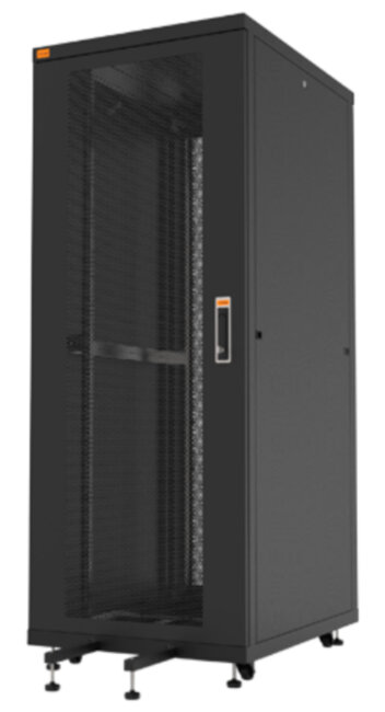 Шкаф напольный CloudMax 19"36U800x1000, передняя дверь одностворчатая перфорированная,задняя дверь двустворчатая перфорированная,цвет черный Estap CloudMax 19"36U800x1000