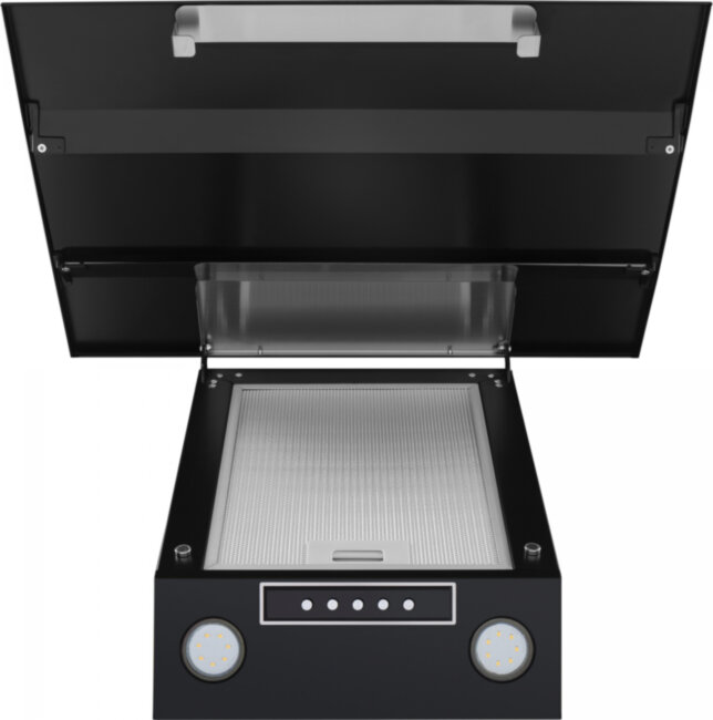 Кухонная вытяжка MAUNFELD Maunfeld BRIDGE 50 black glass black Кухонная вытяжка MAUNFELD Maunfeld BRIDGE 50 black glass black