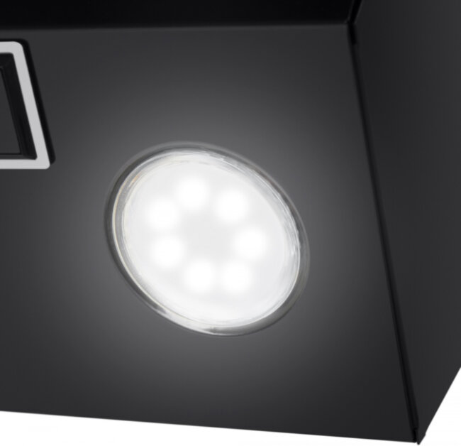 Кухонная вытяжка MAUNFELD Maunfeld BRIDGE 50 black glass black Кухонная вытяжка MAUNFELD Maunfeld BRIDGE 50 black glass black