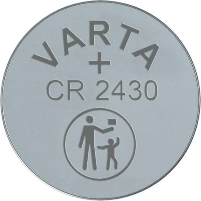 Батарейка Varta ELECTRONICS CR2430 BL1 Lithium 3V (6430) (1/10/100) (1 шт.) Varta PRIMARY LITHIUM CR2430 (06430101401)
