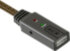 Greenconnect Удлинитель 3.0m USB 2.0, AM/AF, черно-прозрачный, с активным усилителем сигнала, 28/24 AWG, разъём для доп.питания, GCR-UEC3M2-BD2S-3.0m Greenconnect  USB 2.0 Type-AM - USB 2.0 Type-AF 3м
