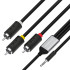 Кабель-переходник аудио jack 3,5mm / RCA Greenconnect GCR-53202
