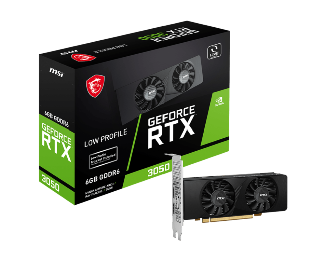 Видеокарта MSI GeForce RTX 3050 LP 6G