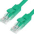 Greenconnect Патч-корд прямой 0.15m, UTP кат.5e, зеленый, позолоченные контакты, 24 AWG, литой, GCR-LNC05-0.15m, ethernet high speed 1 Гбит/с, RJ45, T568B Greenconnect RJ45(m) - RJ45(m) Cat. 5e U/UTP PVC 0.15м зелёный