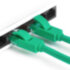 Greenconnect Патч-корд прямой 0.15m, UTP кат.5e, зеленый, позолоченные контакты, 24 AWG, литой, GCR-LNC05-0.15m, ethernet high speed 1 Гбит/с, RJ45, T568B Greenconnect RJ45(m) - RJ45(m) Cat. 5e U/UTP PVC 0.15м зелёный