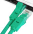 Greenconnect Патч-корд прямой 0.15m, UTP кат.5e, зеленый, позолоченные контакты, 24 AWG, литой, GCR-LNC05-0.15m, ethernet high speed 1 Гбит/с, RJ45, T568B Greenconnect RJ45(m) - RJ45(m) Cat. 5e U/UTP PVC 0.15м зелёный